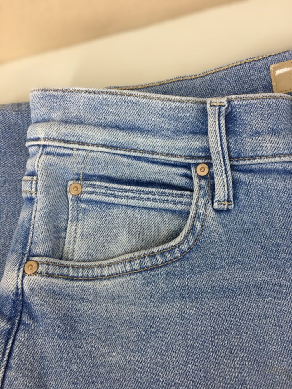 MOTHER "The Kick It" High Waist Straight Leg Jeans - size 26 - "Your Turn" wash - Picture 4 of 16